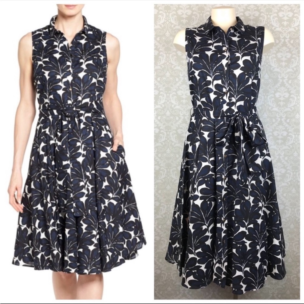 LIvanka Trump Floral Shirt Dress